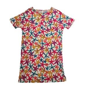 Soma Cool Nights Night Shirt Shift Gown Women's S Starfish Beachy Soft NEW